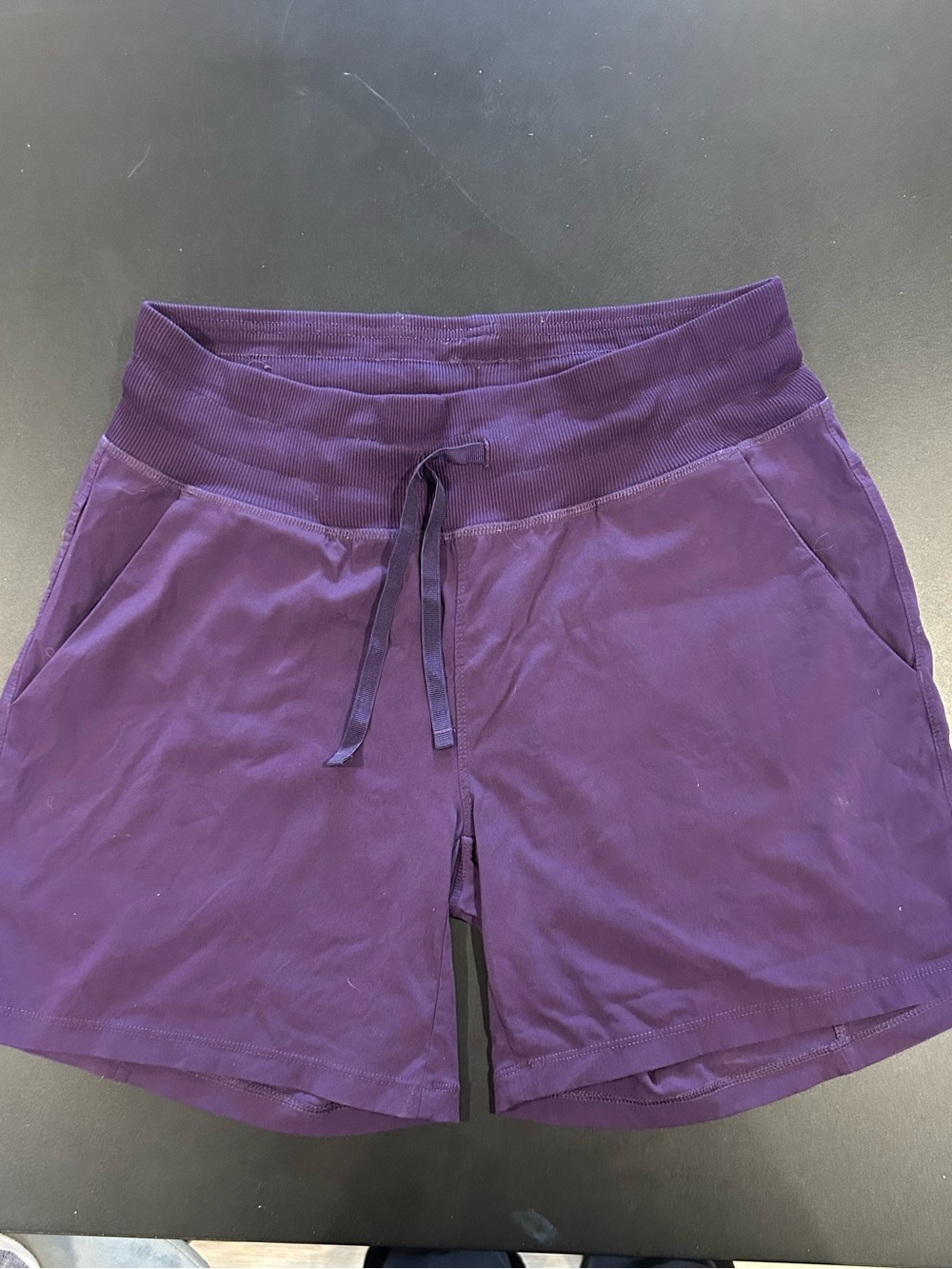 Tuff Athletics Women's Deep Purple Drawstring Athletic Shorts